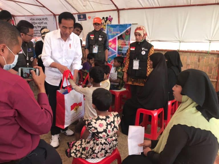 Presiden Jokowi tiba di camp pengungsian Cox’s Bazar Bangladesh