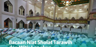 bacaan niat sholat tarawih dan witir sendiri, berjamaah, imam