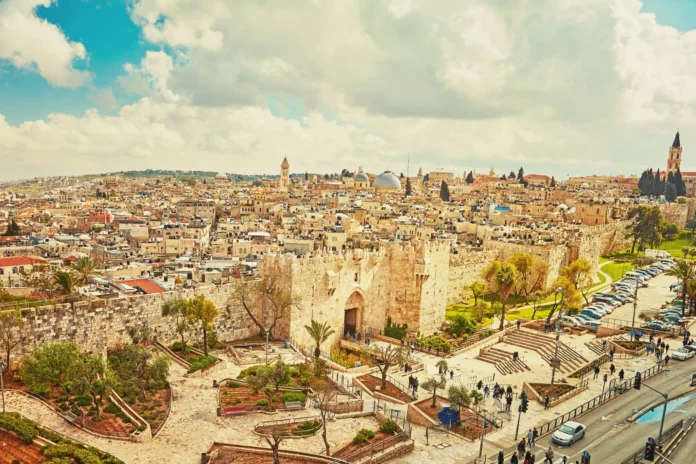 View to Damascus Gate and Old Of Jerusalem Palestine (Silverjohn from getty images)