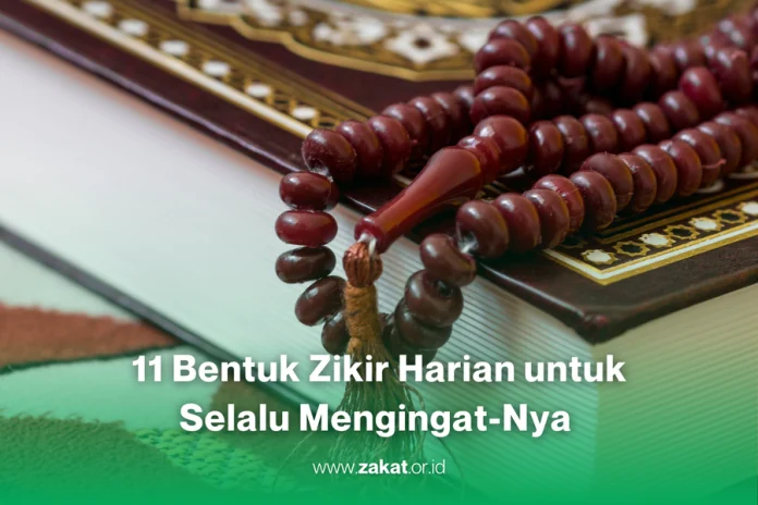 Tasbih dan Al-Quran mengilustrasikan bentuk-bentuk zikir yang dapat diterapkan sehari-hari