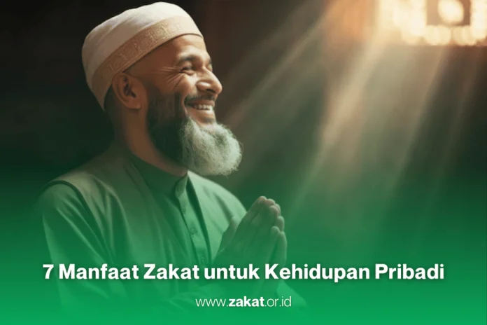 Ilustrasi ekspresi seorang muslim setelah rutin membayar zakat