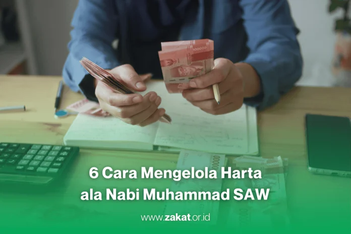 Ilustrasi seseorang sedang menerapkan pengelolaan keuangan ala Nabi