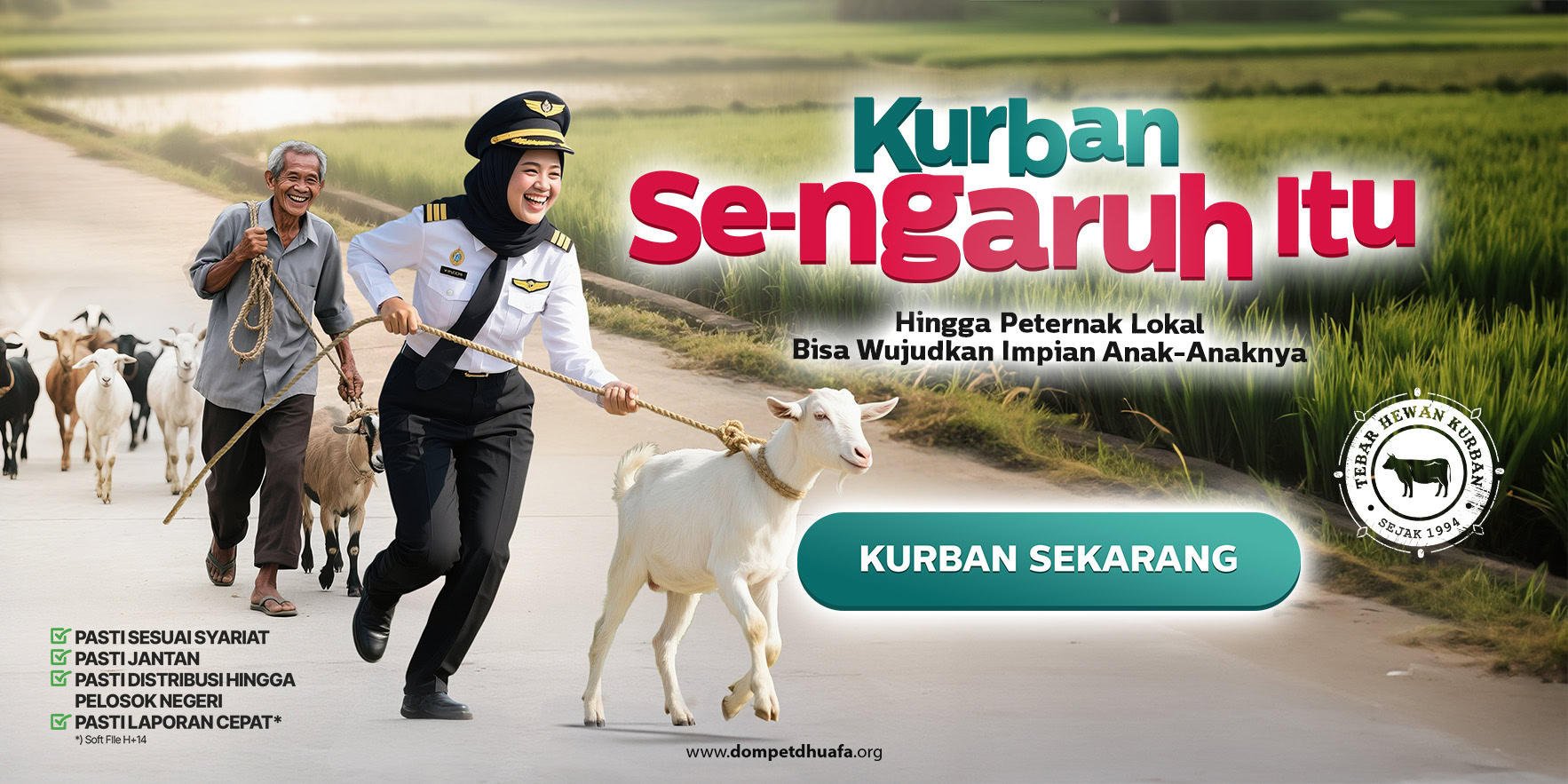 Sengaruh Itu Berkurban di Dompet Dhuafa, Tebar Manfaat Kurbanmu Hingga Pelosok Negeri